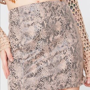 Snakeskin skirt